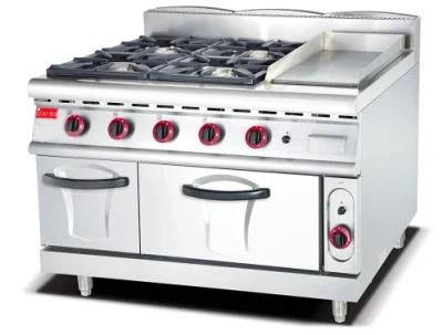 Professional Gas Griddle Stove Burner with 4-Burner