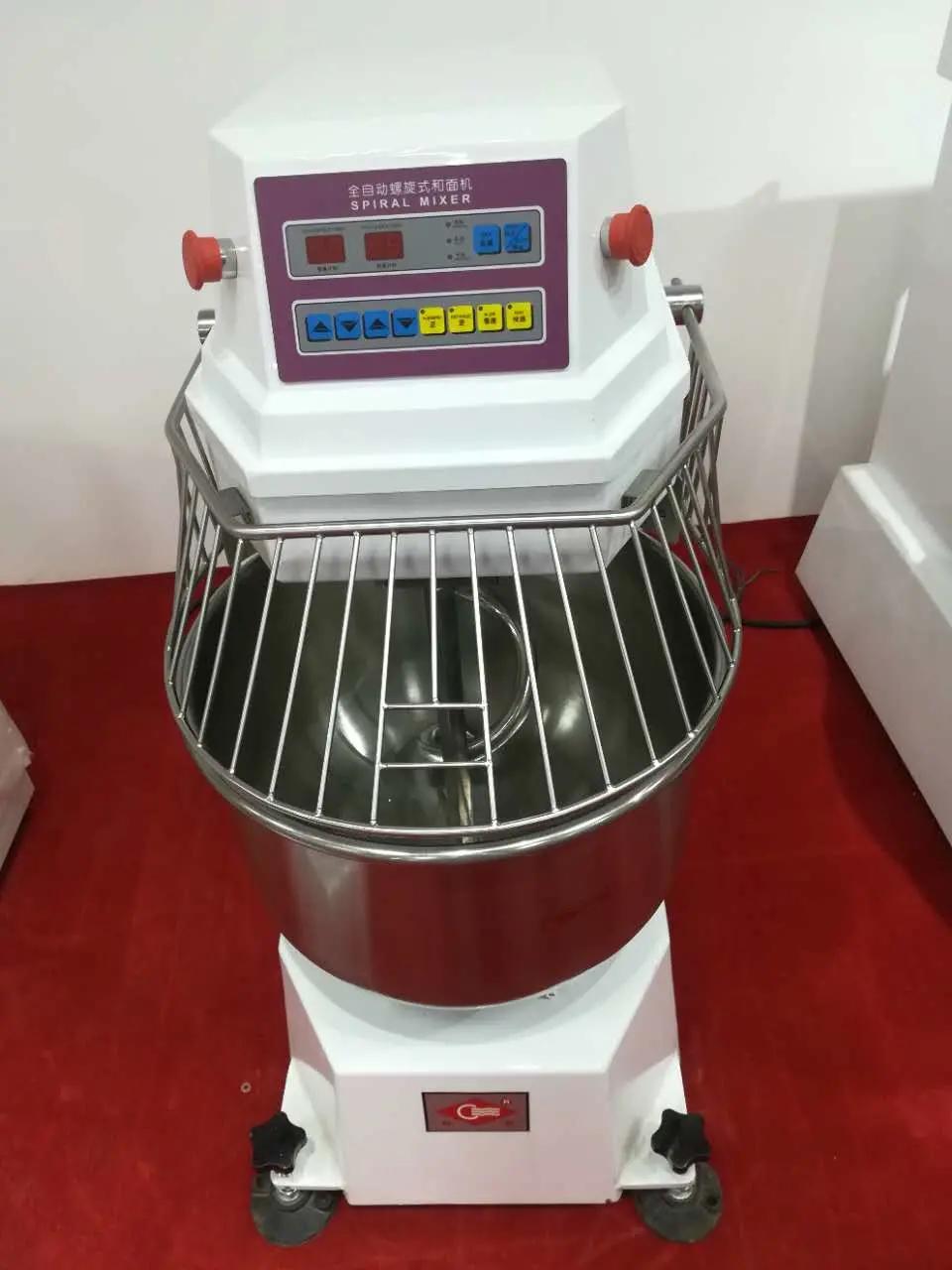 80L 25kg Two Speeds Spiral Dough Mixer for Baking Bread / Pizza