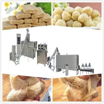 Automatic Soy Bean Meat Protein Soya Chunk Nugget Extruder Machine