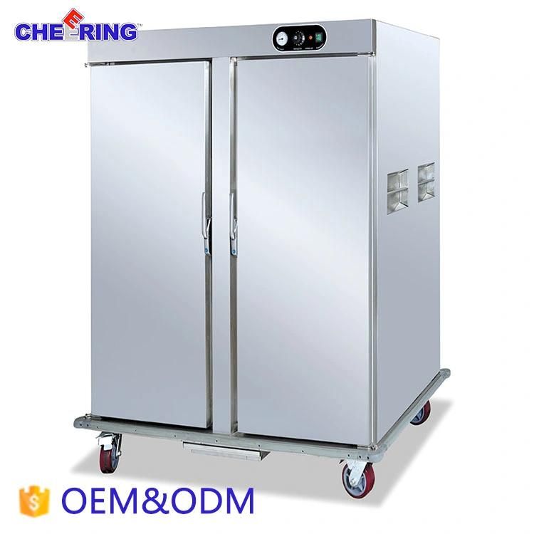Large Two Doors Mobile Electric Food Warmer Cabinet