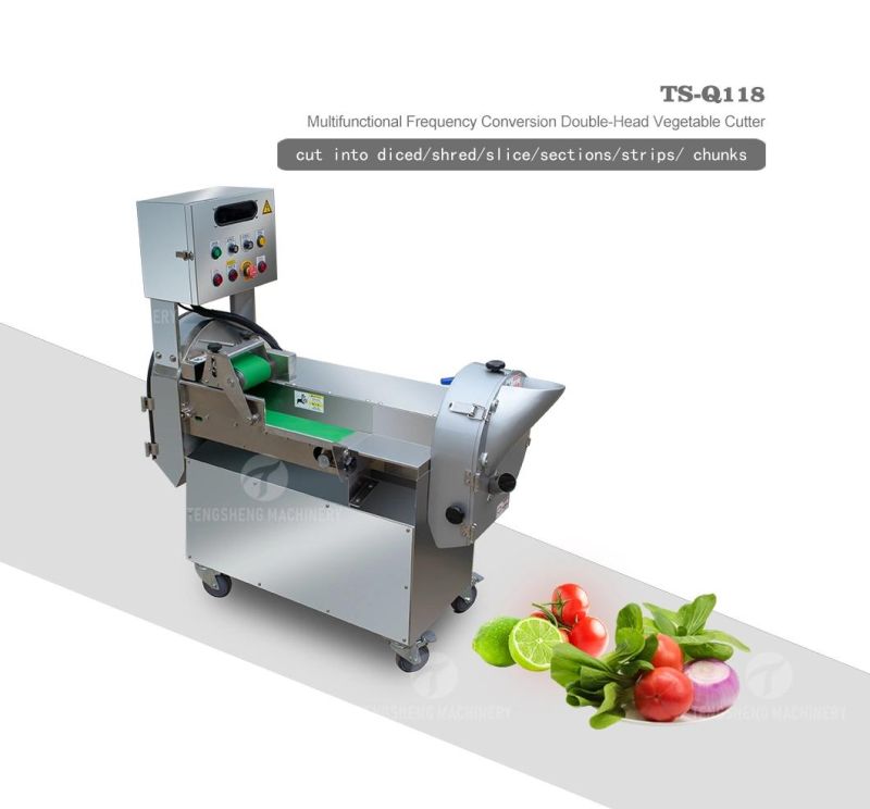Electric Fruit Dicer Cutter Carrot Cucumber Slicer High Quality Potato Chip Vegetable Chopper Cutting Machine Kitchen Equipment Food Processor (TS-Q118)