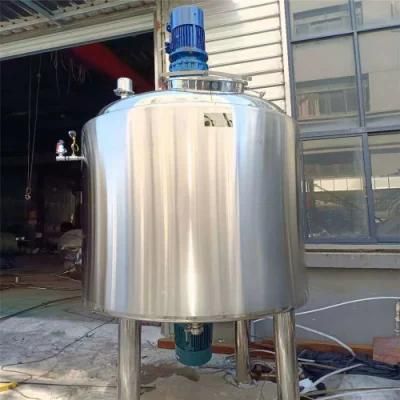 Stainless Steel Liquid Insulated Jacketed Storage Electric Heating Mixing Vessel