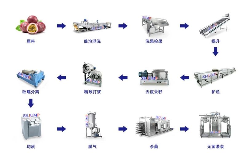 Passion Fruit Paste/Pulp/Puree Processing Line/Processing Machine/Production Machinery