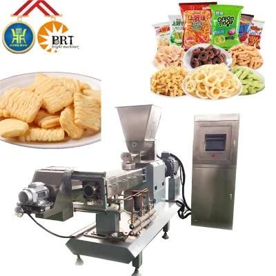Double Screws Expanded Core Filling Snack Food Plant Machinery