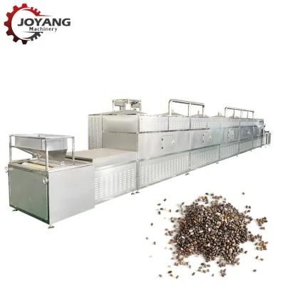 Continuous Working Drying Machinery Microwave Chia Seed Drying Baking Machine