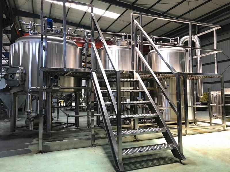 Cassman 1000L 2000L Customized Industrial 2/3/4 Vessels Craft Beer Brewing Equipment