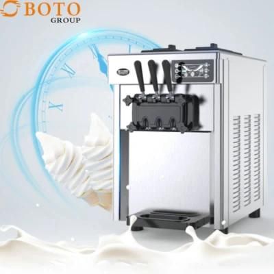 Ice Cream Maker Commercial Small Desktop Automatic Soft-Serve Ice Cream Machine