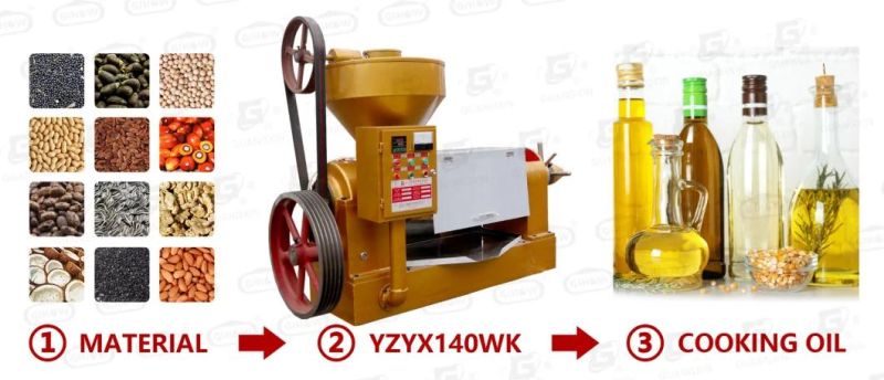 Combined Oil Press Machine with Heater with Filter 10tons Day for Sunflower Oil Making