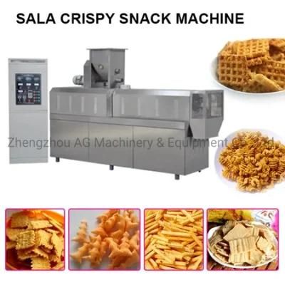 Corn Snack Food Frying Making Extrusion Machine Bugles Chips Processing Line