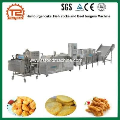 Automatic Production Line for Chicken Nugget, Fish Stick and Hambruger Cake