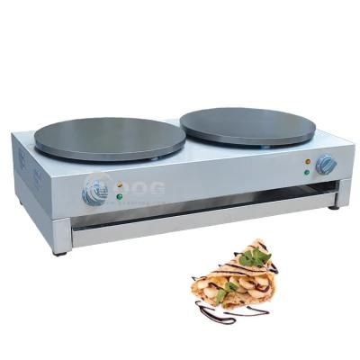 Best Commercial Catering Equipment Electric Pancake Pan Crepe Maker Machine Double ...