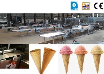 Stainless Steel for Restaurant Cafe Ice Cream Cone Machine 2600W (Double Plates)