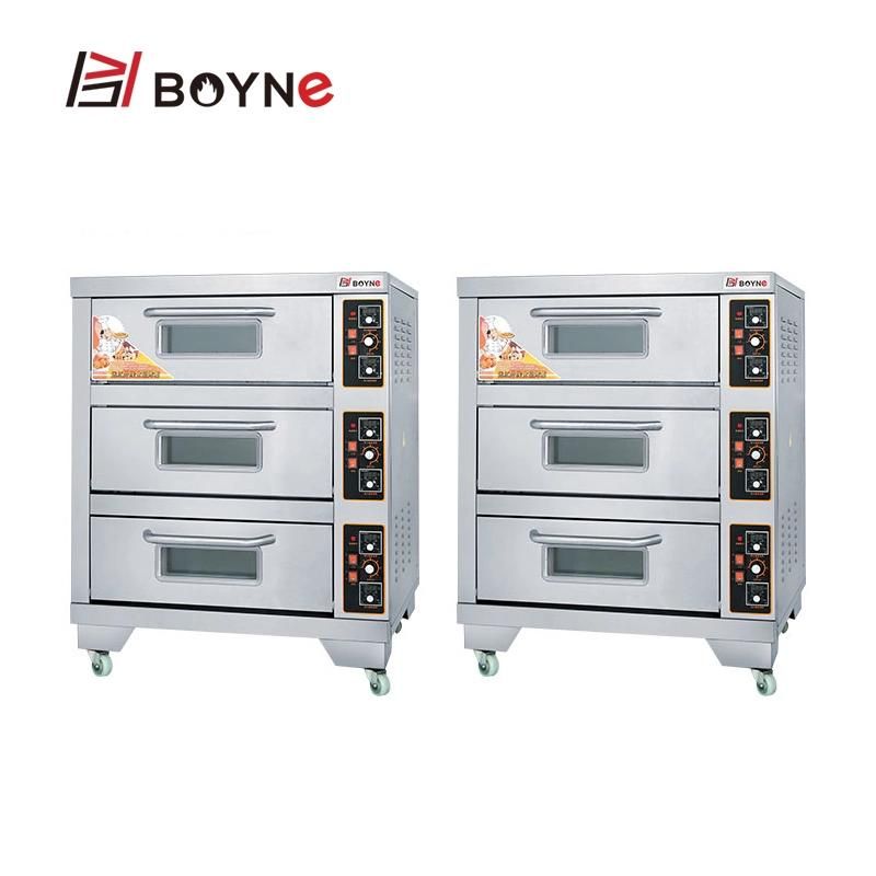 Bakery Electrical Oven Single Deck Two Deck Three Deck Layered Temperature Controlled