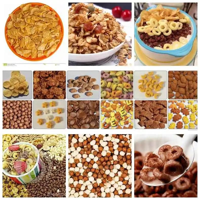 Manufacturer Breakfast Cereal Production Line Price Making Corn Flakes Machinery