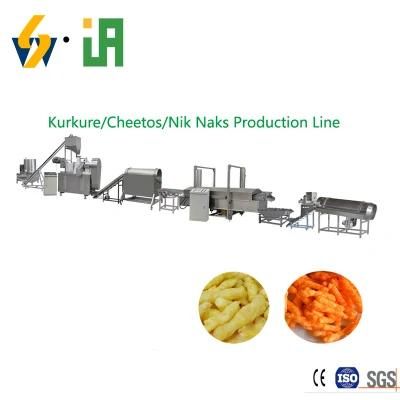 Cheetos Corn Curl Kurkure Snacks Food Extruder Making Machine