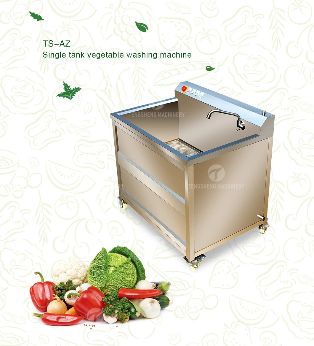High Pressure Spraying Washing Fruit Vegetable Washer Bubble Cleaning Machine Industrial Ginger Washing Machine (TS-AZ)