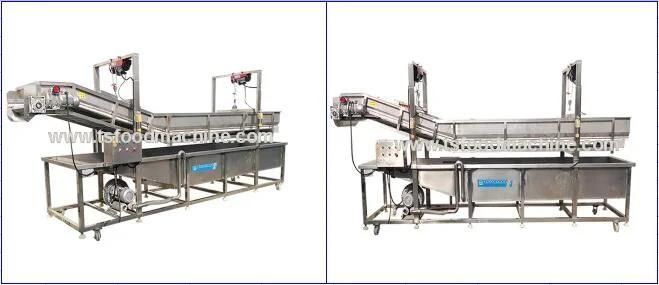 Continous Fruit and Vegetable Cleaning Machine with Pressure Washer in High Efficiency