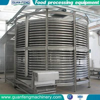 2500kg IQF Freezer Durian Spiral Freezer Quick Freezing Machine