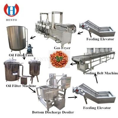 Large Capacity Groundnut Kernels Frying Production Line / Peanut Frying Machine / Peanut ...