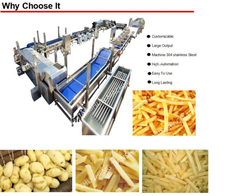 Frozen French Fries Production Line French Fries Production Line