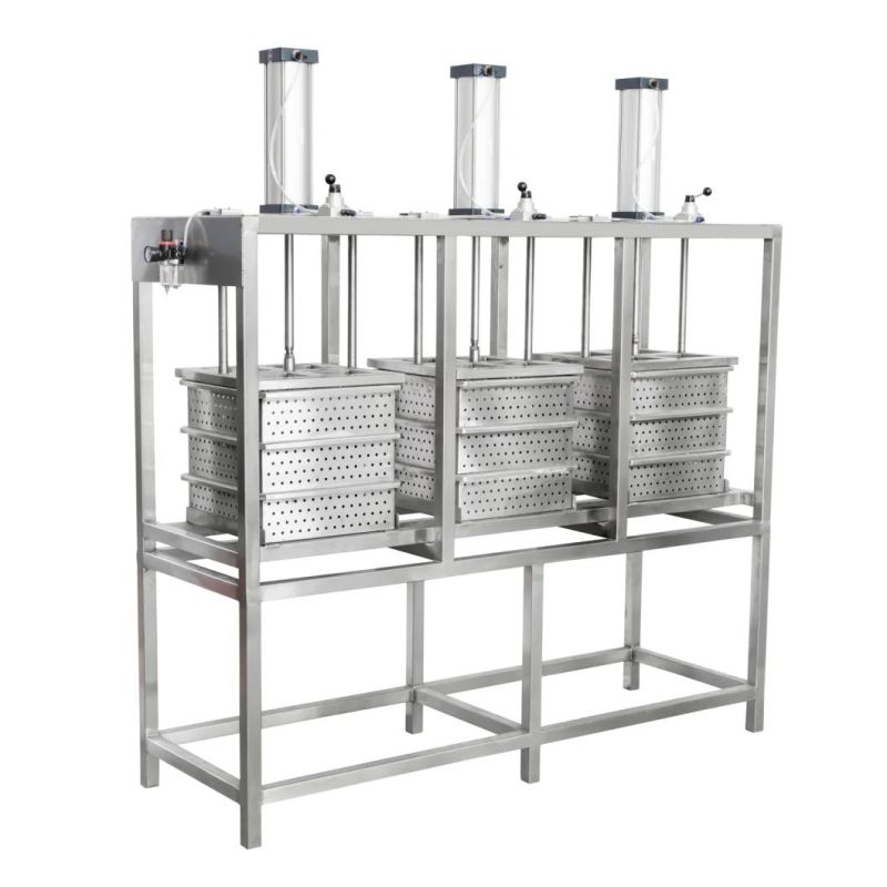 High Efficiency Pneumatic 1 to 3 Bars Cheese Press Machine