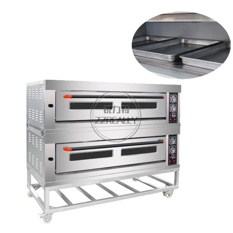 2 Layer 6 Trays High Quality Commercial Gas Baking Oven Industrial Bread Cake Pizza Oven Bakery Machines