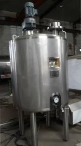 Stainless Steel Mixing Storage Tank with Emulsifier and Agitator