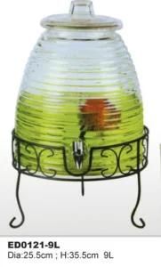 Jar Glass Juice Jar Beveragedispenser for Gardenpicnic