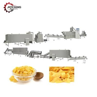 Extruded Breakfast Cereals Processing Line Corn Flakes Machine Production Facility