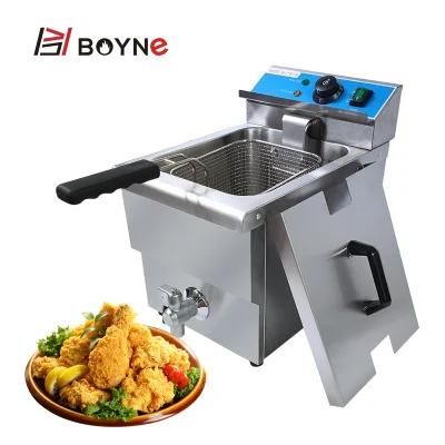 12L Tank Electric Fryer for Fried Snack Food Used in Kitchen