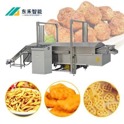 Top Quality Gas Electric Automatic Frying Machine Automatic Conveyor Belt Continuous Fryer ...