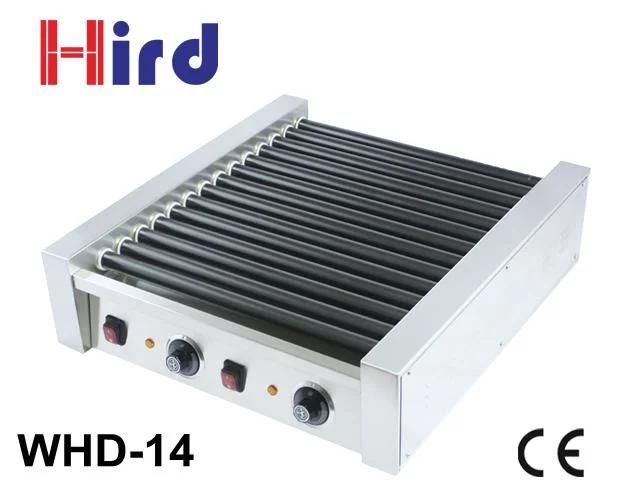 High Efficient Hot Dog Grill Roller with Bun Warmer (WHD-14) BBQ Catering Equipment