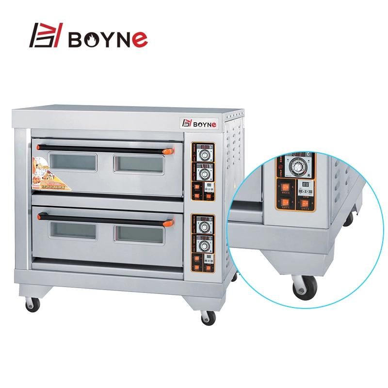 High Temperature Electric Two Deck Four Trays Electric Baking Oven