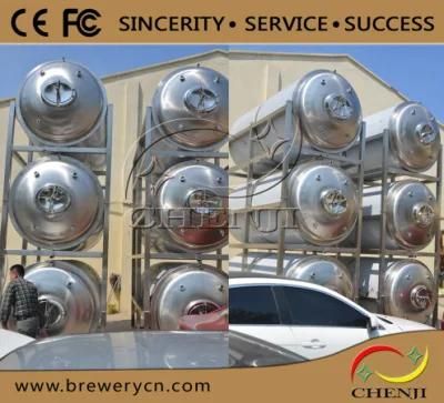 OEM ODM Customized 100L 300L 500L Cone Fermentation Tanks with Cladding for Beer Brewing