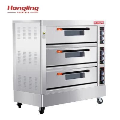 Guangzhou Bread Machine/Food Machinery/ 3-Deck 9-Tray Electric Oven