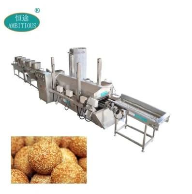 Banh Cam Frying Line Deep Fried Sesame Balls Processing Line