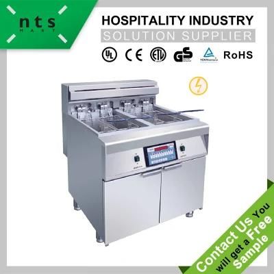 2 Tanks Electric Fryer with 4 Baskets (Computer Version)