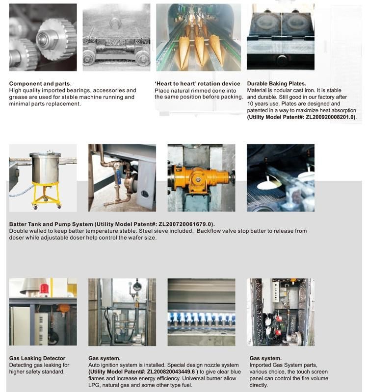 Food Machinery Commercial Electric Ice Cream Waffle Cone Making Machine Waffle Cone Maker