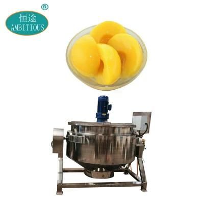 Automatic Cook Mixer Gas Heating Tilting Jacketed Kettle with Agitator