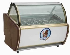 Hard Ice Cream Display Cabinet Show Case with High Quality