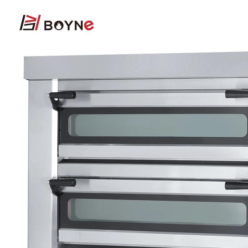 High Temperature Commercial Baking Three Deck Nine Trays Electric Oven