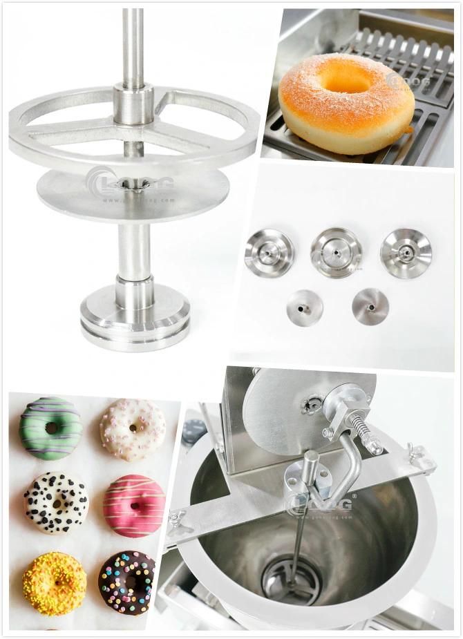 Newest Snack Equipment Electric Donut Makers Professional Electric Mini Donut Fryer Commercial Automatic Single Row Conveyor Donut Machine Price for Sale
