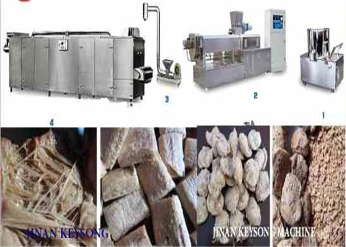 China Double Screw Extruder Soya Meat Making Machine