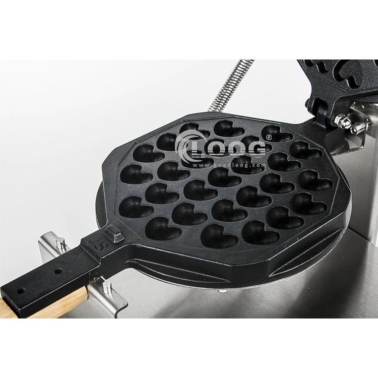 Wholesale Supplier Durable Stainless Steel Hong Kong Flip Waffle Egg Bread Baker Digital Rotating Belgian Bubble Waffle Maker for Food Street Snack Machine