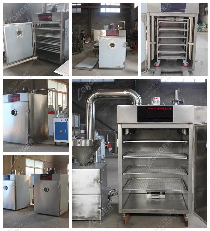 Full Stainless Steel Smoked Fish Machine Meat Smoking House