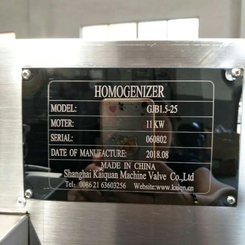 1000lph Beverage Fruit Juice Drink Homogenizer for Industrial
