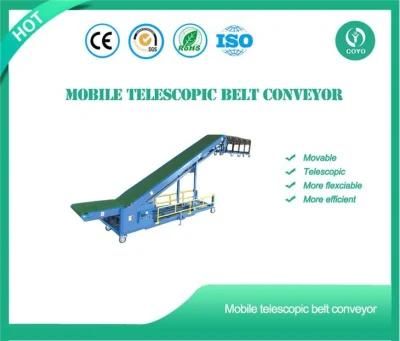 Delivers Baggage Mobile Inclined Belt Conveyor