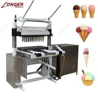 Machine for Waffle Cup Making Ice Cream Cone Video