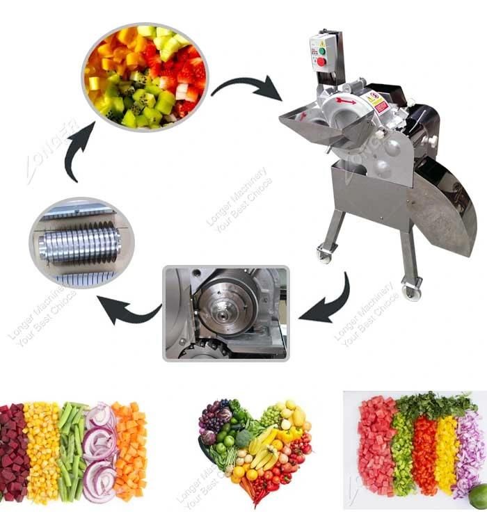 Commercial Electric Onion Cutter Vegetable and Fruit Dicer Machine