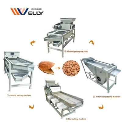 Easy Operate Almond Separating Grading Shelling Cutting Machine